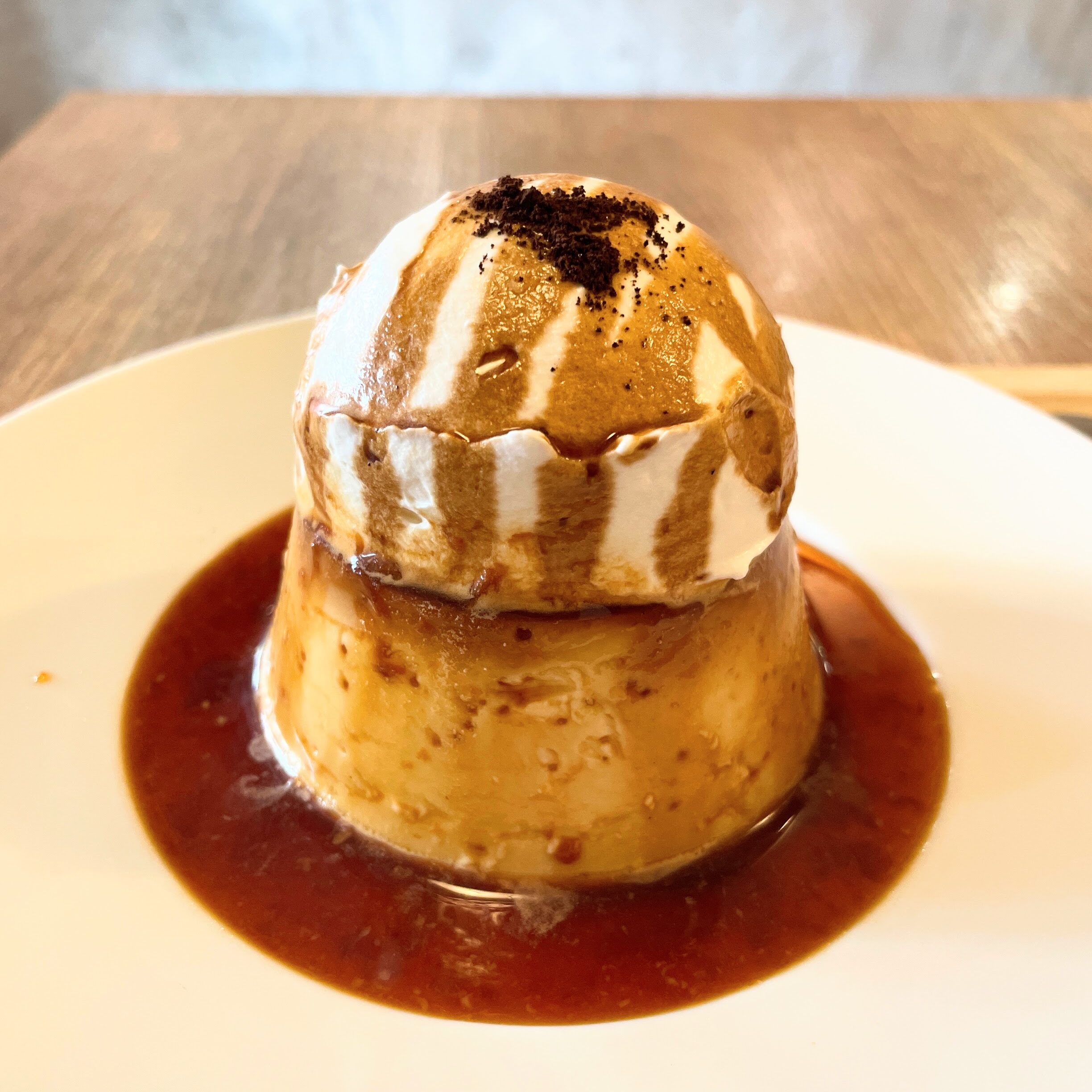 代官山ジャンプコーヒーの自家製クラシックプリン
